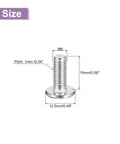 Heavy Duty M6 X 15mm Flat Phillips Head Machine Screws built from 304 stainless steel with size details.