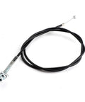 Front And Rear Drum Brake Cable With Spring For Easy DIY Install Direct Power Transfer Short Stop Distance Low Maintenance Drum Brake Line Replacement For Reliable Emergency Stops, black cable with spring