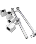 Heavy Duty Top Shelf 4Pc 30Mm Linear Motion Shafts 1000Mm With 8Pc SCS30UU Blocks And SK30 Mounts 12Mm Inner Bore Kit components.