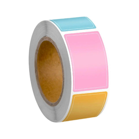 800 Piece Color Coded Adhesive Labels for School Office Kitchen and Food Storage Labeling Set Durable Humidity Resistant Stickers in Assorted Colors 2.5x1.5 Cm roll
