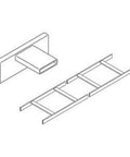 Universal Cable Runway 6 Inch Wide By 1.5 Inch High By 9.96 Feet Long In Glacier White built tough server rack wiring raceway components