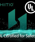 HIITIO logo with UL certification for safety, emphasizing secure standards for Heavy Duty 800V DC Relay Contactor 20A.