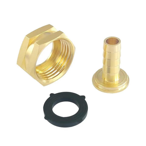 3/8 Inch Garden Hose Repair Kit With Brass Mender Ends Male And Female Connectors And Clamps For Leak Proof Outdoor Watering