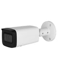 Side view of Outdoor 4MP PoE IP Bullet Camera With Motorized 2.7-13.5mm Varifocal, Built-In Mic, wall-mounted