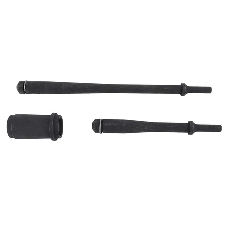 Heavy Duty Bushing Driver Kit With Double Sided Cone Installers And Removers For Truck And Trailer Bushings And Pins parts displayed