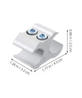 Two Pack Cane Holder Clamps For Wheelchair And Walker Pipes Aluminum Alloy Precise Fit With Smooth Surface Finish Multi Purpose