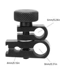 Dial Indicator Clamp Kit With Tungsten Steel Chuck Sleeve Lever Swivel Dovetail Clamp for 4mm 6mm 8mm sizes, front view