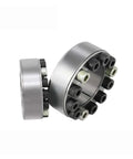 Heavy Duty Expansion Tension Sleeve Bushing With Solid Grip Clamping Ring For Shaft Hub Coupling 18 To 65Mm showing two sizes.