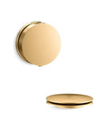 Gold PureFlo Contemporary Rotary Turn Bath Drain Trim With Cable Drain System Swap Friendly Modular Design Easy Remove