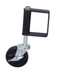 4 Inch Spring Loaded Wheel Caster Built To Last Heavy Duty Gate Accessory with Rugged Steel Bracket and Double Ball Bearings