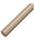 PEEK Plastic Round Rod 0.25 Inch Diameter By 24 Inches Length Durable Heavy-Duty Industrial-Grade Material for Engineering Projects