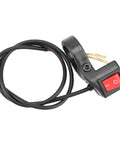 Handlebar Headlight On Off Push Button Switch For Motorcycles And Electric Bikes, Easy Fit Refitting Part, Durable Weatherproof Switch