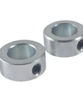 Two shaft collars from Go Kart Minibike Jackshaft Kit Three Quarter Inch By Ten Inch For 40 41 420 Chain With UCFL204 Pillow Block Bearings