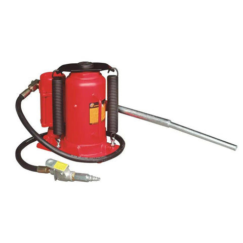 20 Ton Air And Manual Bottle Jack For Auto Shops And Industrial Use Fast Hydraulic Action Heavy Duty Pro Grade Jack