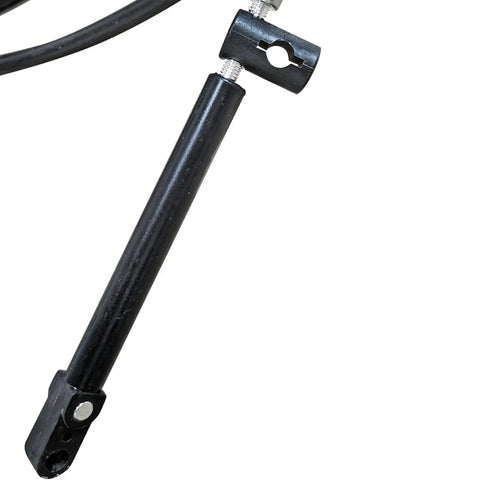 Close-up of 15Ft Throttle And Shift Remote Control Cable For Mercury MerCruiser And Force Marine Boats 2 Pack Black Durable Replacement Fits Mercury Controls No Fuss Easy Install High Quality Marine Cable showing connector detail
