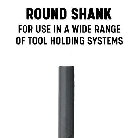 Round shank of Extra Long 3/8 Inch High Speed Steel Drill Bit 18 Inch Length Black Oxide Coated DWDDL Series