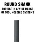Round shank of Extra Long 1 Inch by 24 Inch High Speed Steel Drill Bit DWDDL Series Pro Grade Black Oxide Coated