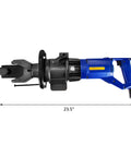 Happybuy Portable Electric Rebar Bender, 900W, 23.5 inch length, designed for bending 16mm steel rods, compact and portable.