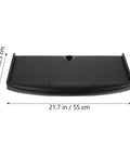 Undermount Keyboard Tray With Ergonomic Tilt And Clip Mount, 21.7 in x 10.4 in, tough polypropylene material, tool-free setup.