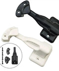 Rock Solid Push To Open Cabinet Latch Lock Nylon Door Catch For Camper Trailer Boat Cupboard And Drawer Black Easy Install Secure Travel Lock