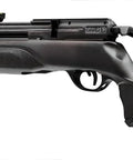 Backyard Ready Pre Charged Pneumatic Air Rifle With Multi Shot Magazine, Ambidextrous Straight Pull Bolt Action, black airgun