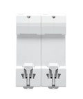 Top Tier Heavy Duty 2 Pole 1000V DC MCB Main Circuit Breaker For Solar And RV Systems 80A 100A 125A with clear toggle switches.