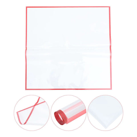 Red Flower Wrapping Paper For Bouquets 20 Sheets BOPP Flower Bouquet Packaging, details of transparent square sheet with red edges