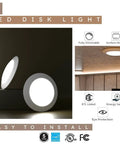 Super Bright Energy Saving LED Disk Ceiling Light 7.5 Inch Flush Mount Dimmable 15W 120W Equivalent 1100 Lumens 2 lights shown