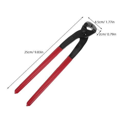VICASKY Premium Stainless Steel Hose Clamp Crimping Tool Kit With 160 Nonstep Single Ear Clamps For Rust Proof Auto And Home Repairs In Handy Organized Case, 25cm pliers