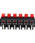 15 Piece Speaker Spring Terminal Clips 12 Way Push Release Connectors for Audio Wiring Terminal Strip Block DIY Kit