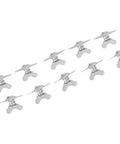 Heavy Duty Steel Quarter Turn Fasteners With Self Ejecting Thumb Tab For Slick Panel Swaps And Quick Release Half Inch Grip Toolless Butterfly Latch 10 Pack Set arranged in a row.