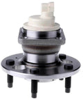 Rear Hub with Sealed Ball Bearing and Wheel Speed Sensor, 5-Lug, Pre-Greased Sealed Ball Bearing Direct Fit 2-Pack - side view