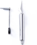 2 Piece Spiral Vegetable Cutter And V Shape Carving Tool Set handheld stainless steel kitchen tools displayed side by side