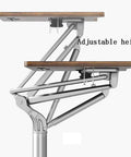 Slick Pneumatic Height Adjustable Sit Stand Mobile Laptop Desk Cart With Smooth As Butter Glide and Easy Assembly ergonomic workstation adjustable height mechanism.