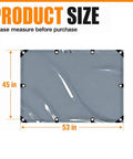 Tough As Nails Tinted Semi Transparent Forklift Roof Cover With Reinforced Rope And Rust Resistant Grommets Shop Safe Rain Guard Replacement Canopy dimensions 53 by 45 inches with grommets for securing.