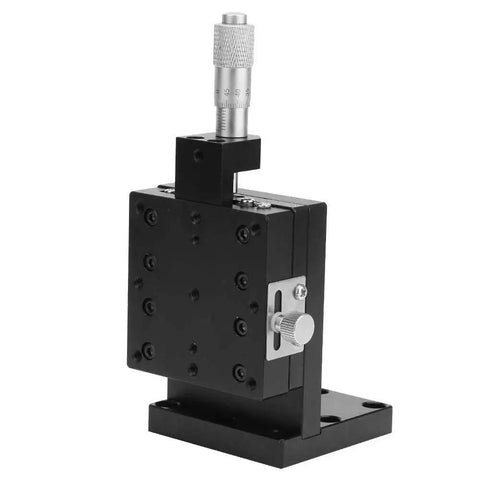 60x60mm Linear Stage XY Translation Stage With Single Linear Guide Sliding Track For Optical Waveguide Alignment Aluminum Alloy