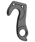 Derailleur Hanger 167 Replacement for RE171A dropout, black 6061 aluminum, shown with mounting holes and sleek design.