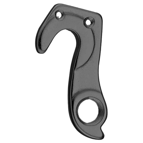 Derailleur Hanger 167 Replacement for RE171A dropout, black 6061 aluminum, shown with mounting holes and sleek design.