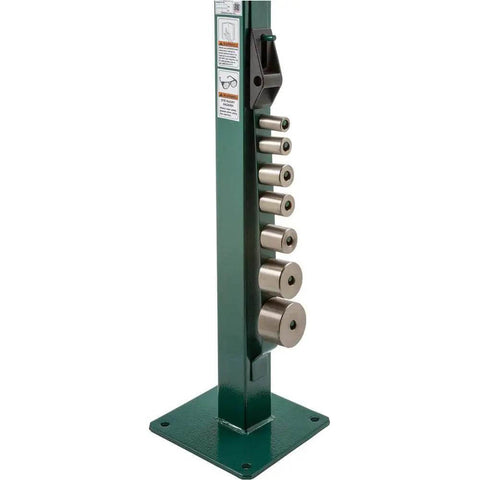 Compact Bender System For Tubing Rounds And Flat Bar Floor Model with industrial-grade build and smooth bend capabilities, side view