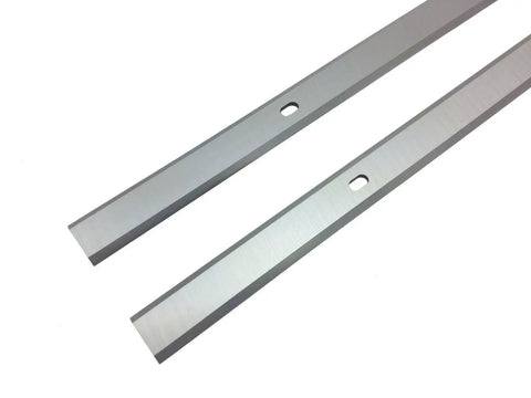 12-1/2 Inch Planer Blades For Delta 22-560 22-565 TP305 TP400LS Planer Replacement 22-562 M2 Laminated High-Speed Steel Blades With Precision Locator Holes, Durable Beveled Edge Set Of 2
