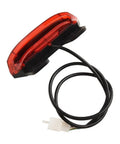 Ultra Bright 12V E Bike Taillight With Turn Signals And Brake Function For Night Rides Enhanced Safety System Reduces Accident Risk, red ABS rear light with cable