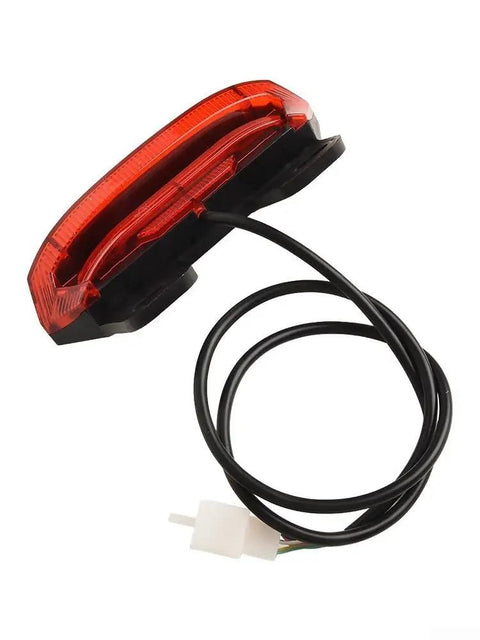 Ultra Bright 12V E Bike Taillight With Turn Signals And Brake Function For Night Rides Enhanced Safety System Reduces Accident Risk, red ABS rear light with cable