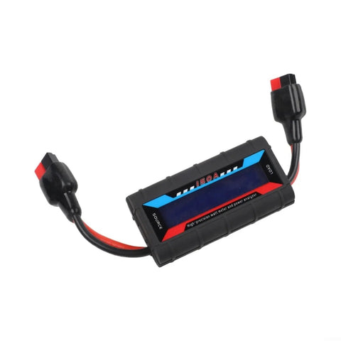 Built Tough RC Power Analyzer Watt Meter with crisp backlit screen and heavy duty 45A plugs for voltage tracking.