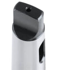 Accusize MT2–MT3 Morse taper sleeve adaptor, DIN 2185, hardened and ground, silver metal cylindrical body