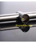 Heavy Duty Stainless Steel Door Handle Set With Adjustable Hole Spacing Modern Pull Push Bar For Sliding Doors Ideal For Bathroom Showers Kitchen Cabinets Wardrobes And Glass Doors 500mm Length, 304 stainless pair with hexagon socket screws