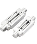 2 Pack Invisible Door Hinges For Outward Opening Doors With Hidden Three Dimensional Adjustable Cross Hinge 180 Degree Swing Wood Door Hardware Silver 177 28