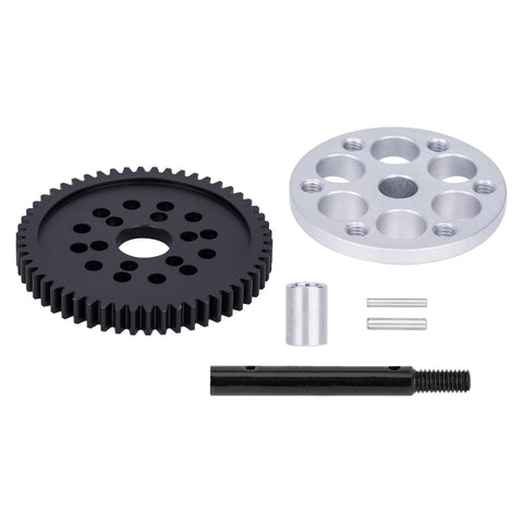 54T 32P Spur Gear With Slipper Eliminator For SCX10 VFD Transmissions Hop Ups Lightweight Aluminum Slipper And POM Gear Self Lubricating And Silent Fits VS4 10 Axial 3 Gear Transmissions Uses 13T Motor Gear For Better Torque And Smooth Acceleration