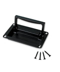 Trap Door Pull Handle Recessed Floor Hatch Flush Door Handle with screws, black zinc alloy, for Access Panels Tool Boxes Cabinets Drawers