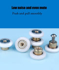 Six Pack Shower Door Rollers Wheels Replacement Kit For Glass Bathroom Doors, Quiet Smooth Sliding Runner, Copper POM Wheel With Stainless Steel Screws, Easy Install Heavy Duty Nineteen Millimeter Fit,
