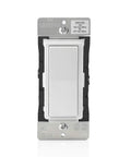 Smart Wi Fi Light Switch No Hub Needed 15A Universal LED Incandescent DW15S 1BZ White faceplate centered view